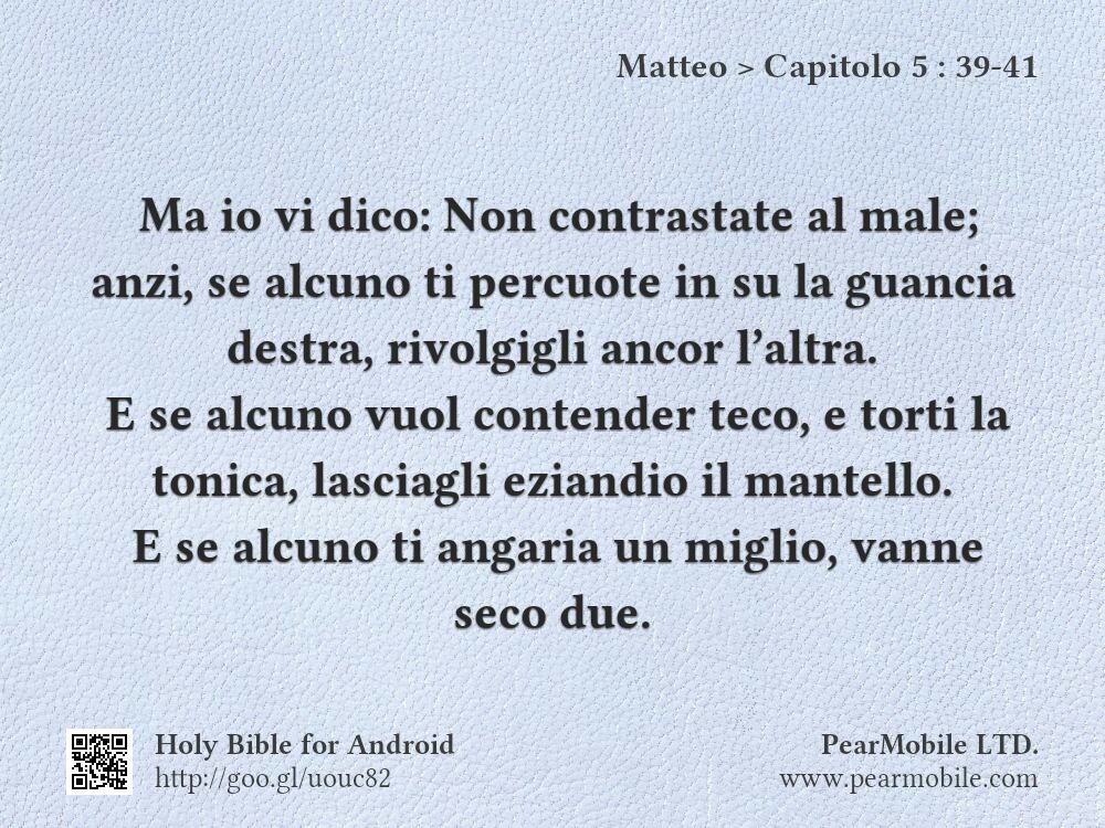 Matteo, Capitolo 5:39-41